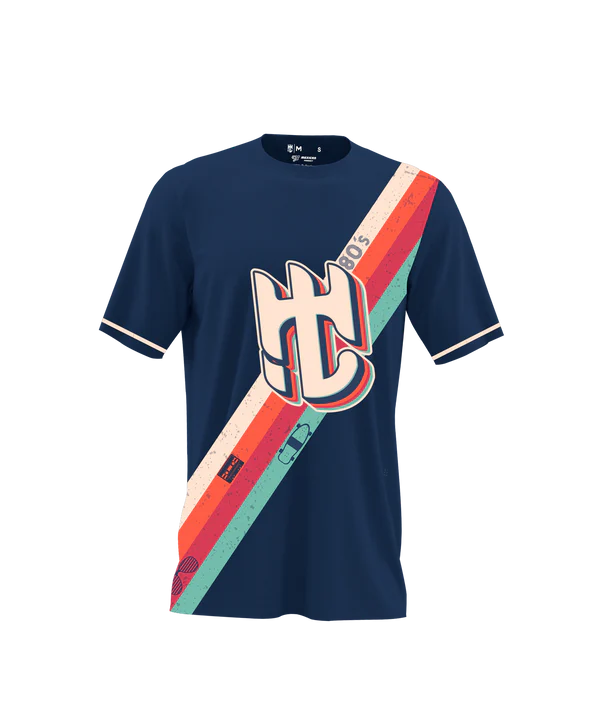 Playera Cuello Redondo 80'S Marino