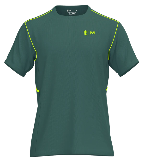 Playera Cuello Redondo Fracción Verde Bandera Amarillo