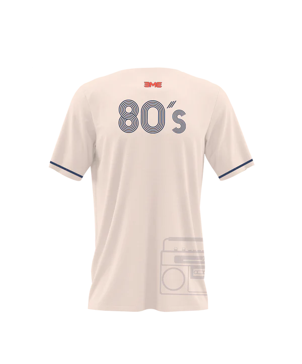 Playera Cuello Redondo 80'S Crema