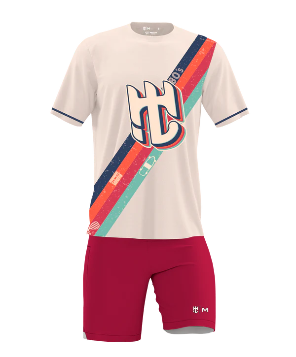 Playera Cuello Redondo 80'S Crema