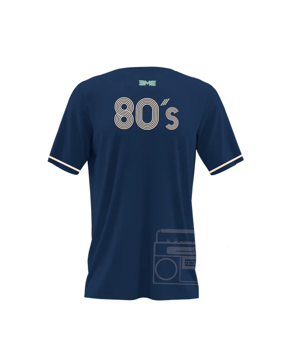 Playera Cuello Redondo 80'S Marino