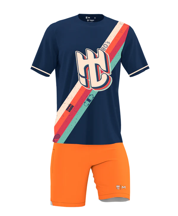 Playera Cuello Redondo 80'S Marino