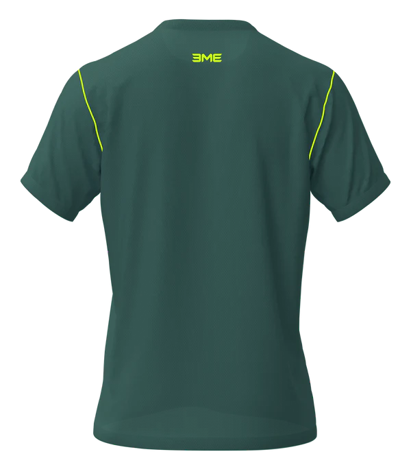 Playera Cuello Redondo Fracción Verde Bandera Amarillo