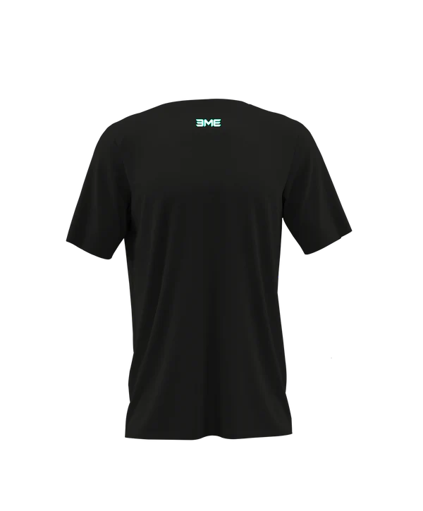 Playera Cuello Redondo Franja Negro