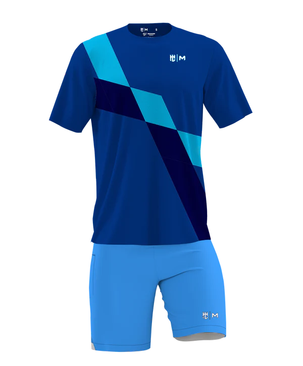 Playera Cuello Redondo Franja Rey