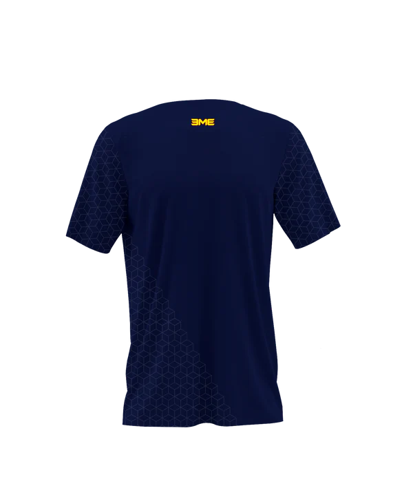 Playera Cuello Redondo Juego Cubos Azul