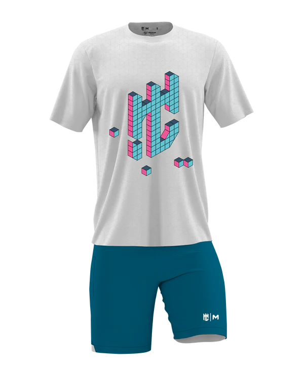 Playera Cuello Redondo Juego Cubos