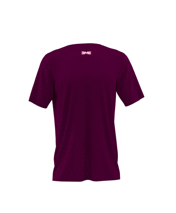 Playera Cuello Redondo Juego Cubos Morado