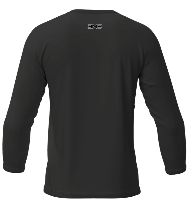 Playera Cuello Redondo Manga Larga Negro