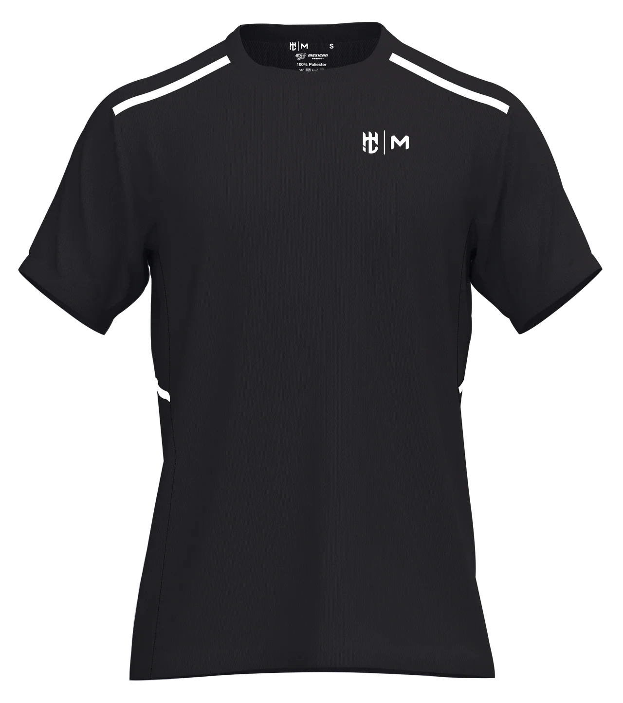 Playera Cuello Redondo Lisa Negra