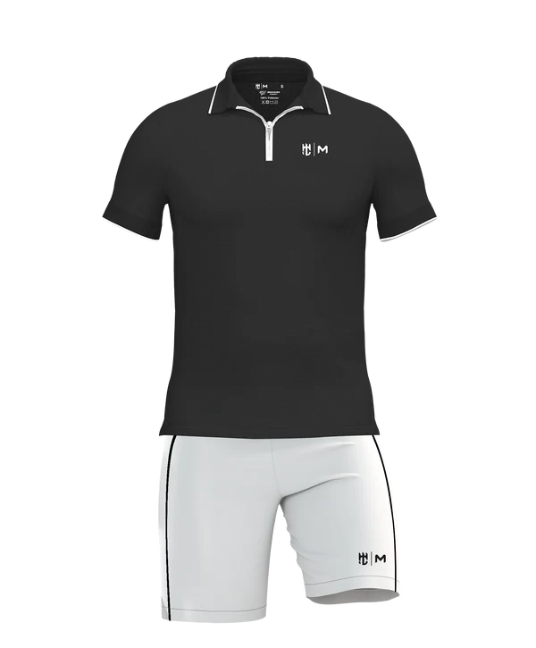 Playera Polo Negra Eme