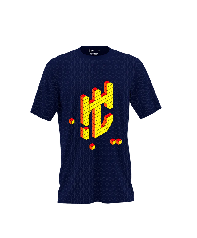 Playera Cuello Redondo Juego Cubos