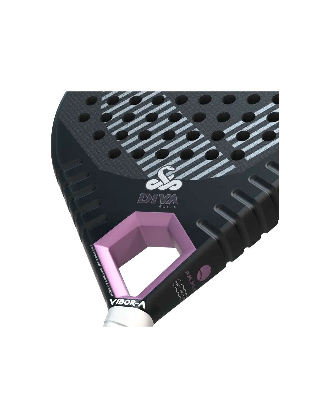 Pala Vibora Diva Elite Negro Y Rosa